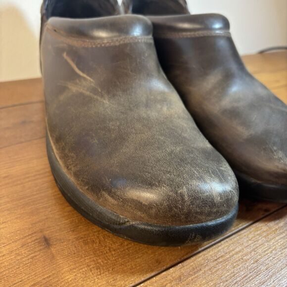 Dansko Wynn Clogs Loafers Shoes Mens 11.5-12 US 45 EU Brown Leather Slip On main image 6